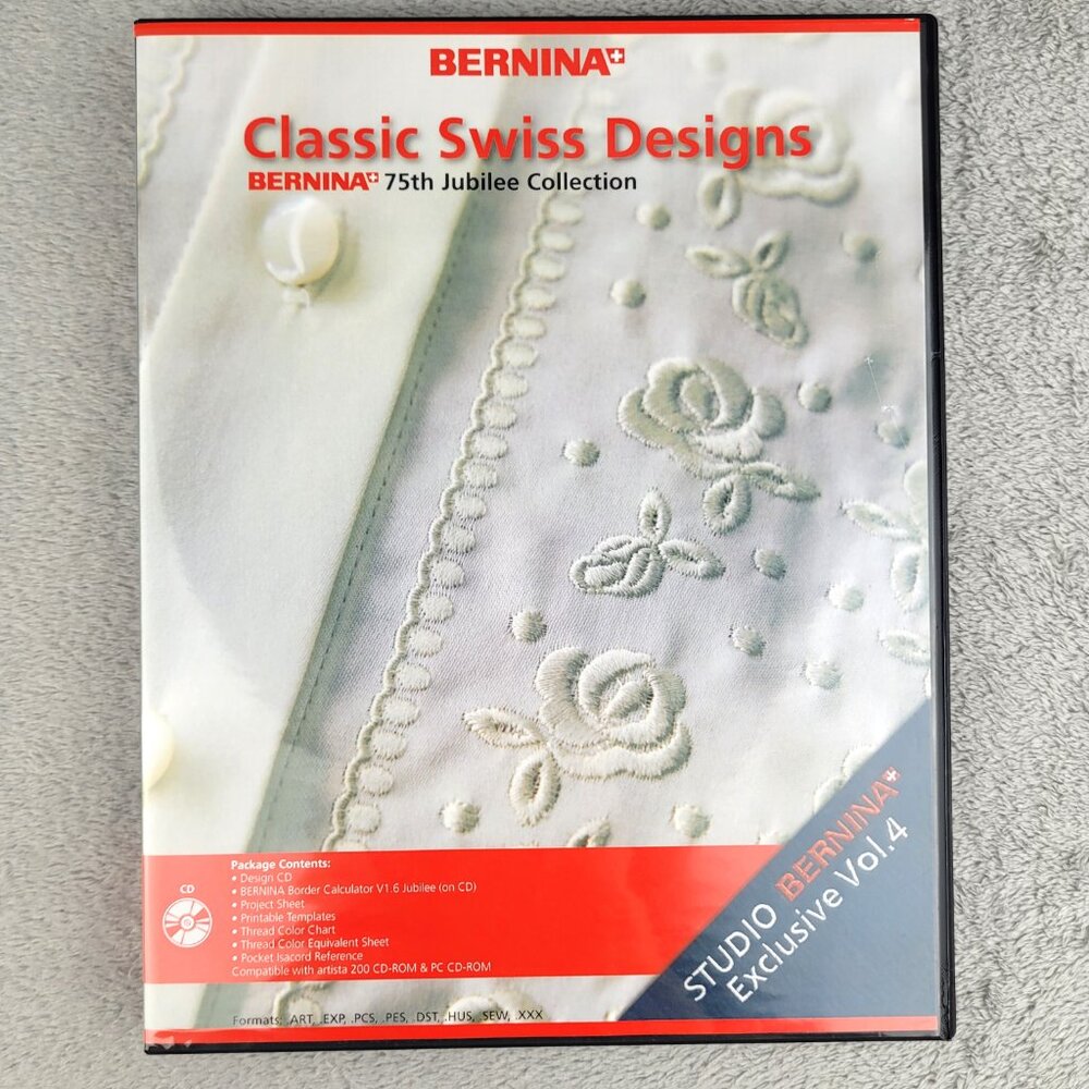 Bernina Classic Swiss Design 75th Jubilee Collection Vol 4 CD 2007 Embroidery